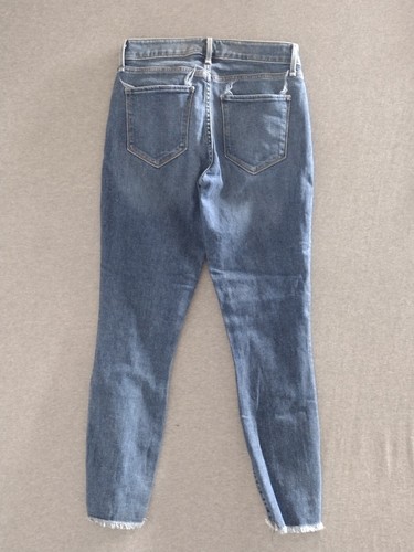 Unbranded Men's Blue Denim Cropped Stretch Jeans Size 26x36 - Picture 2 of 9
