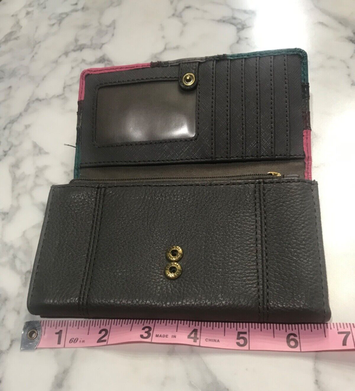 Fossil Gorgeous Multicolor Patchwork multi Pocket… - image 9