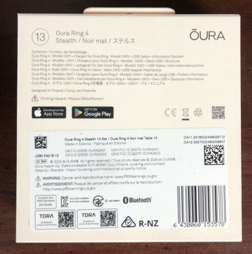 oura ring gen 4 size 13 Stealth Color