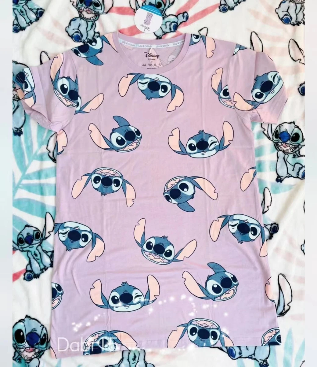 Ladies DISNEY Nightshirt Pyjamas Women s Girls Stitch Size s eBay