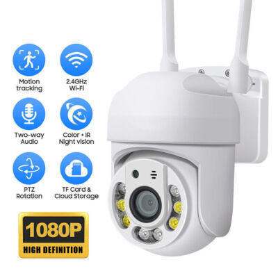 Icsee 1080P WiFi Wireless Camera PTZ IP Smart Home Surveillance Security Cam