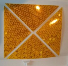 4 Triangle Square Reflective Reflector Industrial Pole Mail Box Sticker 2 X 3.5 4 Triangle Square Reflective Reflector Industrial Pole Mail Box Sticker 2 X 3.5