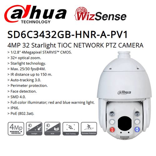 Original Dahua PTZ 25X ZOOM 4MP 8MP Smart IR Starlight TiOC IP PTZ Cameras Lot - Picture 7 of 18