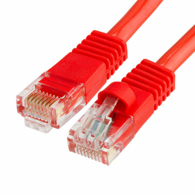 CAT5E 5-Feet Patch Cord, Red, 3-Pack