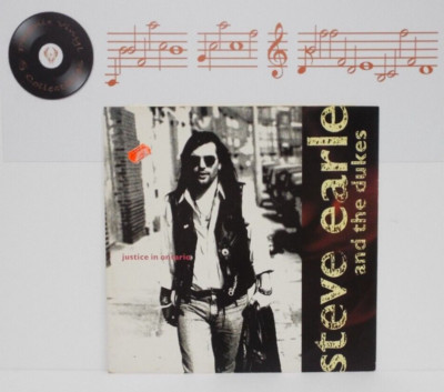 Steve Earle & The Dukes Justice In Ontario 12  Single A1U B1U Pressing - EX