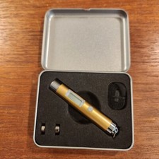 RARE GOLD METAL MINI 3" INFRARED THERMOMETER -30 + 220°C METAL CASE