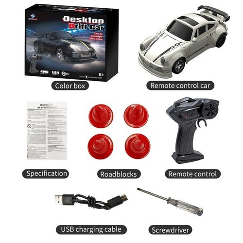 KF20 1:64 RC Car 2.4G Remote Control 4WD Racing Model Drift Cars Vehicle Toys - Picture 13 of 36