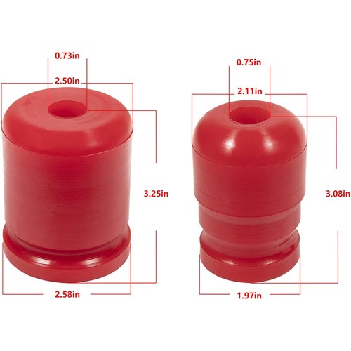 1-1303 1-1304 Front & Rear Bump Stop for Jeep Wrangler JK JKU - Picture 10 of 11