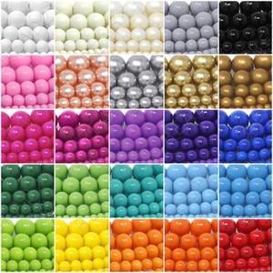 Czech Opaque Glass Beads Round Pearl Coated 4mm 6mm 8mm 10mm 12mm 16