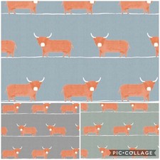 New VOYAGE-DOUGAL Cow Digital Print Cotton Fabric,Upholstery/Curtains/Cushions