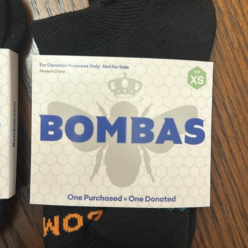 Bombas Youth 3 Pair Ankle No Show Socks -6778 X-Small (Kids Shoe Size 1-6) - Picture 4 of 8