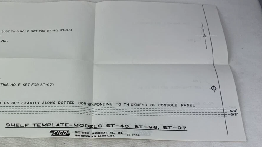 Plantilla Estante Eico St70 St84 St40 St 96 St97 Original Jo1222 Foto 3 de 4