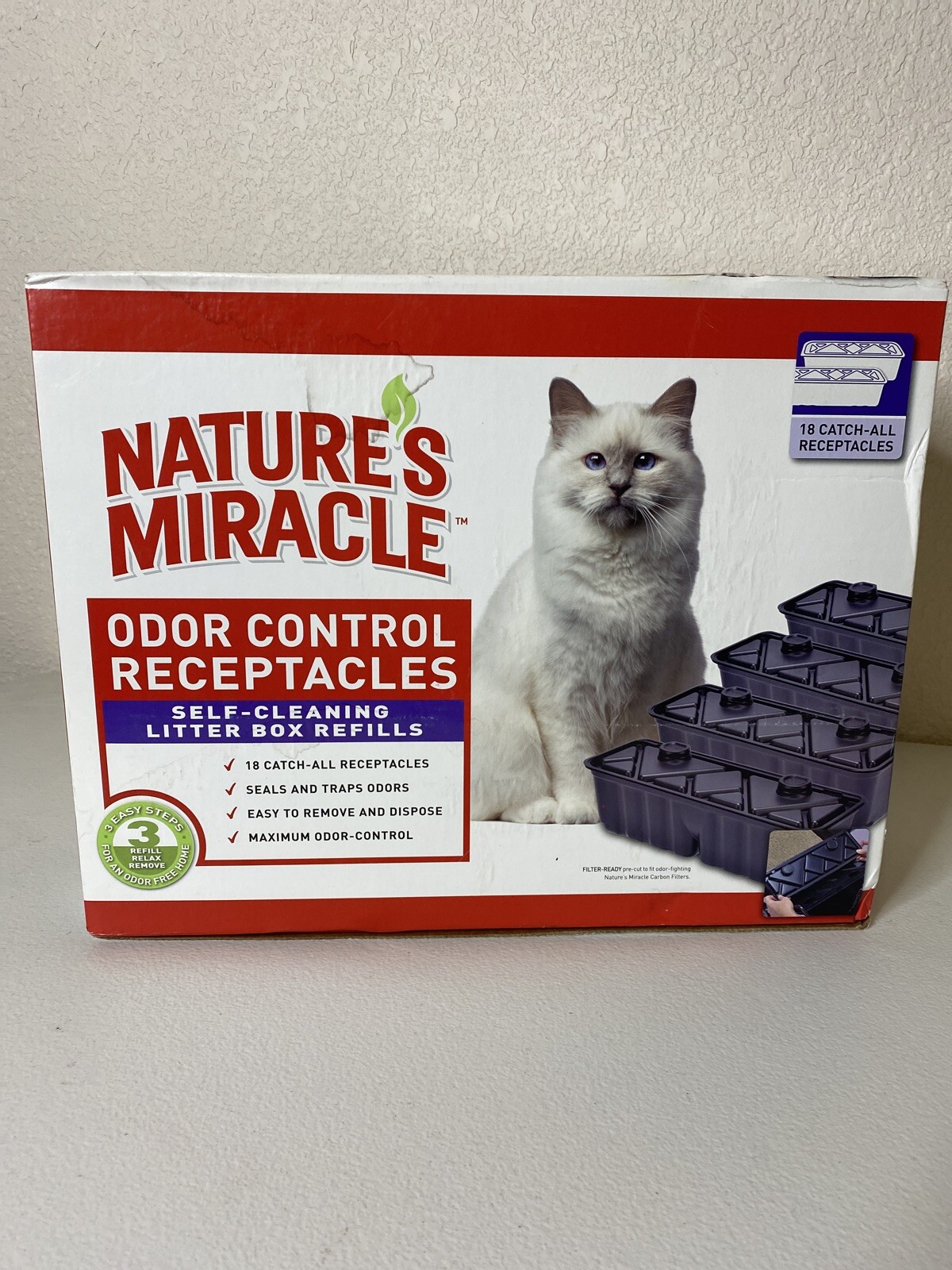 nature's miracle self cleaning litter box waste receptacle
