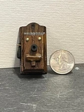 Dollhouse Miniature Old Fashion Telephone Wall Phone 1:12 F192 Dollys Gallery