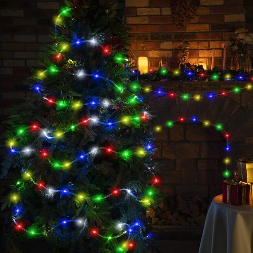 Led Solar Rope Fairy String Strip Lights Outdoor Garden Patio Backyard Pool UK - Picture 9 of 28