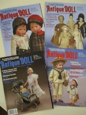  4 ANTIQUE DOLL COLLECTOR Magazines  May- Sept. 2016  Great Articles 