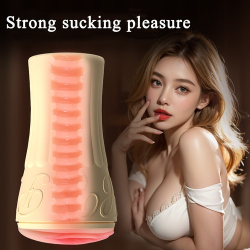 Pocket Pussy Cup Male Masturbator Stroker Realistic Vagina Blowjob Penis Massage - Picture 7 of 13