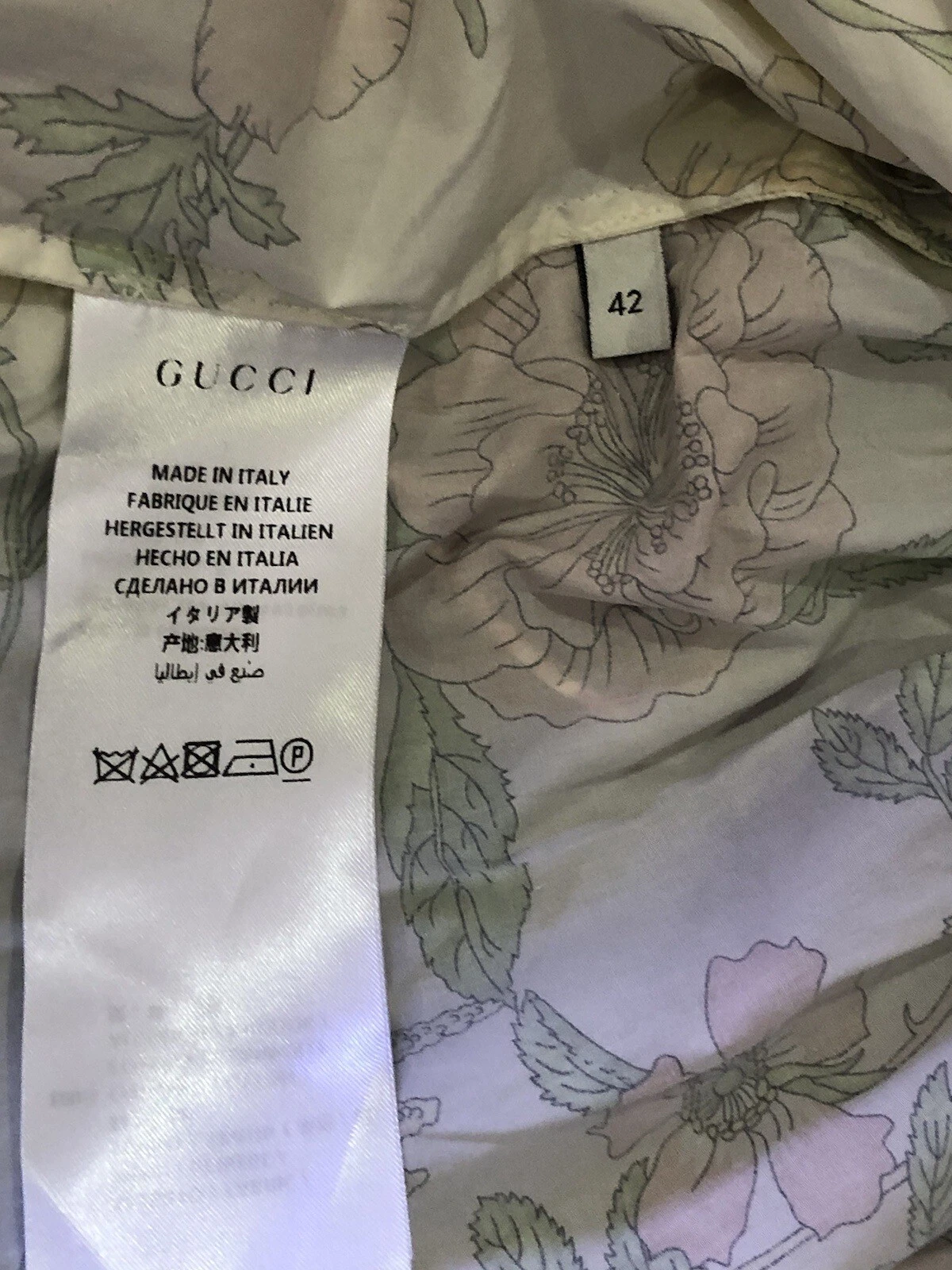 Abito Gucci floreale taglia 42