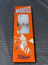 1996 TIGER WOODS WHEATIES TITLEIST GOLF BALLS 3-PACK PROMO NEW IN BOX