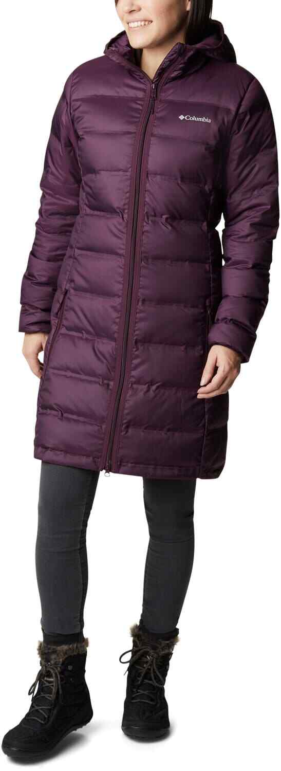 Long Jacket Puffer Insulated Purple 