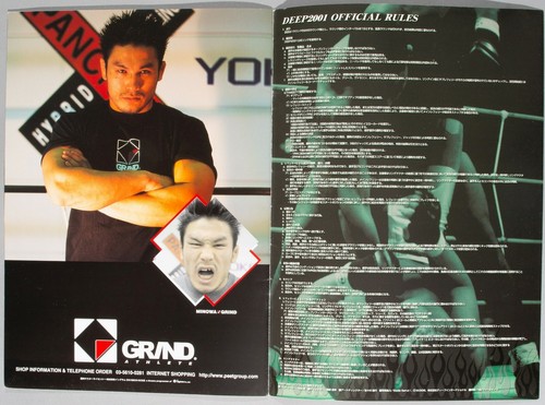 Dos Caras Jr & Ryo Chonan Signed 2001 Deep MMA Fight Program UFC Pride FC WWE - Picture 9 of 24