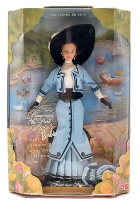 1997 Promenade in the Park Barbie Puppe / Great Fashions, Mattel 18630, NrfB