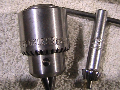 Jacobs 1BA STAINLESS STEEL Drill Chuck 0-1/4, 3/8-24 Threaded Mount - Picture 2 of 2