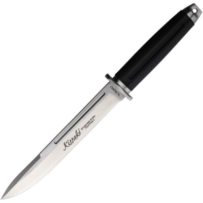 Tokisu Kiuaki Fixed Knife 7.5'' 7Cr17MoV Steel Blade Black Rubber Handle 32589