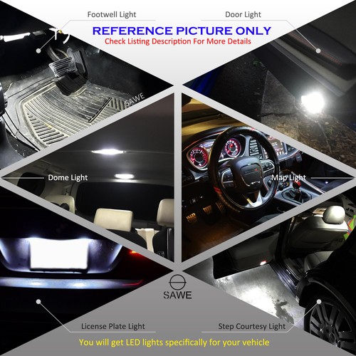 17 x White LED Interior Lights Package For 2017 - 2024 Honda Ridgeline + TOOL - Picture 2 of 7
