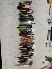 Vintage LOT ADVERTISING Pens Rite point Box Scripto Curtis Rand Ready Rite +70