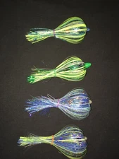 High Percentage Salmon Trolling Flies Pack Of 4- 4” Tourney Rigged