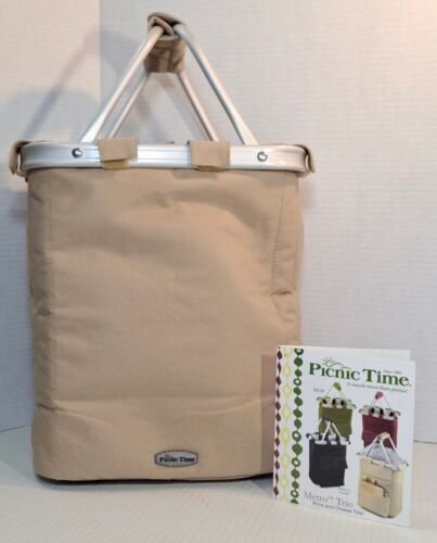 Wine Cheese Cooler Picnic Time Metro Trio Insulated Tote Basket Cooler