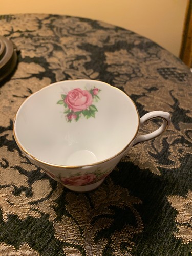 Moss Rose Bone China - Tea Cup, Saucer, and Plate - Tuscan - Good Condition! - Picture 5 of 11