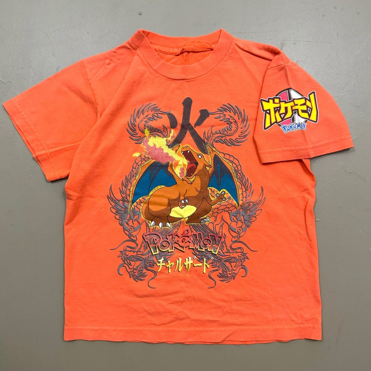 90s〜00s pokemon tシャツ VTG 00s Y2K Pokemon Charizard Nintendo T Shirt Youth Cartoon