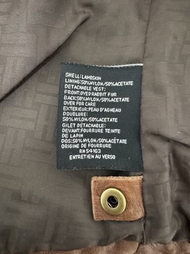 Cole Haan Collection Damen 100% Lederjacke Stehkragen Reißverschluss Gr. XS - Bild 11 von 16