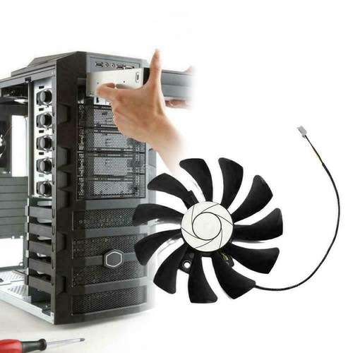 Fan For GTX 1050 Ti 2G 4G Replacement GPU Cooler HA9010H12F-Z pin Fan 2 J4R8 - Photo 11/12