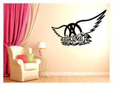 AEROSMITH LOGO 2 vinyl wall art sticker decal 33x22" Your Choice Of color