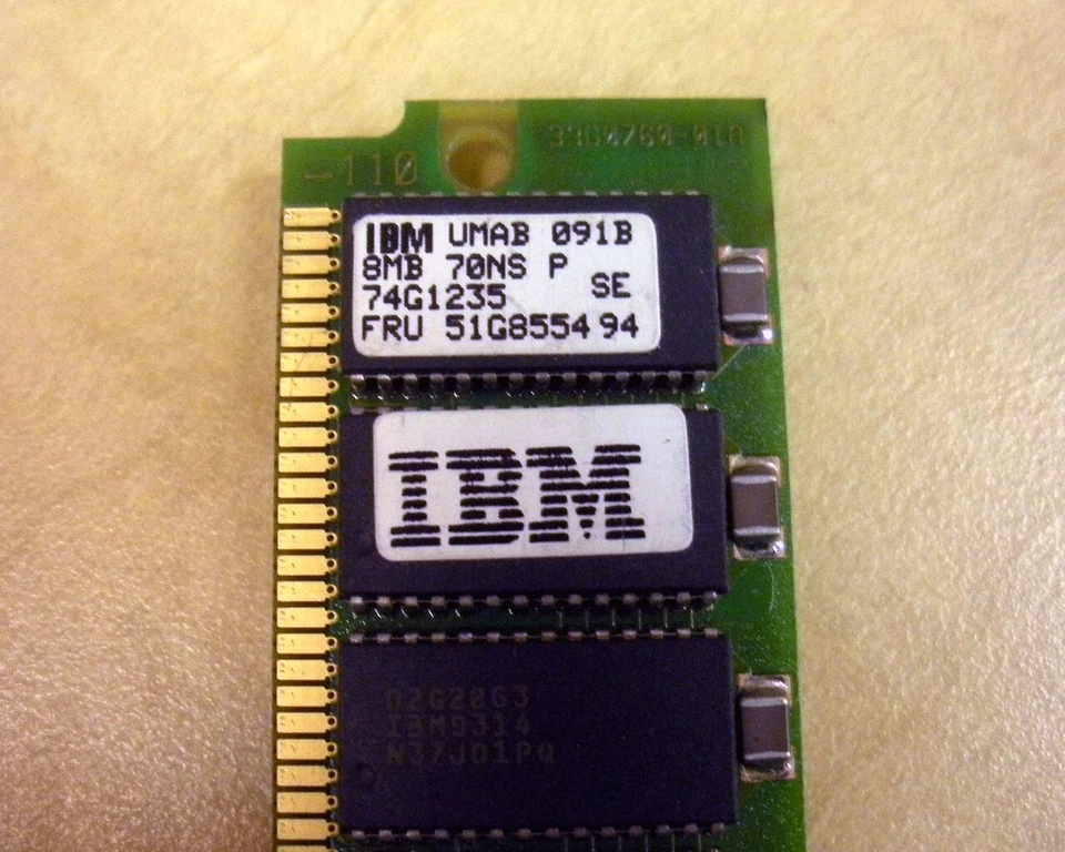 IBM 4003-701X 51G8554 74G1235 8MB (1x 8MB) Memoria SIMM Foto 2 de 2
