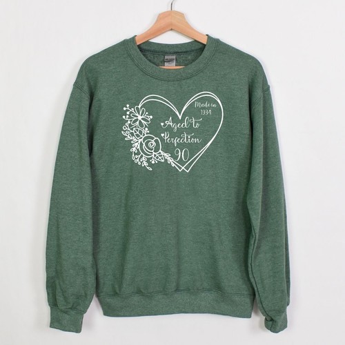 Envejecido a la perfección - Sudadera Milestone Cumpleaños Cuello Redondo - Personaliza con sí - Imagen 39 de 114