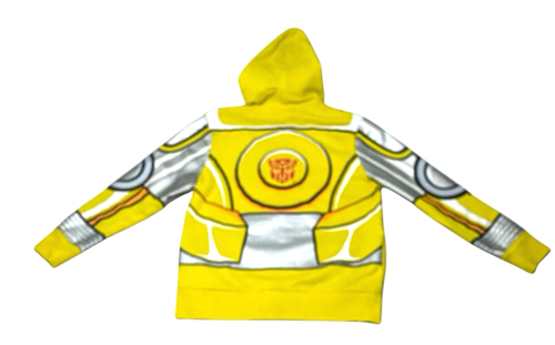 Universal Studios Transformers Bumblebee Youth Full-Zip Hoodie - Yellow, Size S - Picture 14 of 16