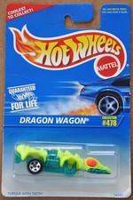1996 Hot Wheels Dragon Wagon Collector #478 ERROR MISSING WHEELS