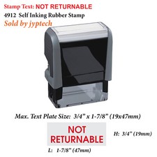 Not Returnable - Trodat 4912 Self Inking Rubber Stamp