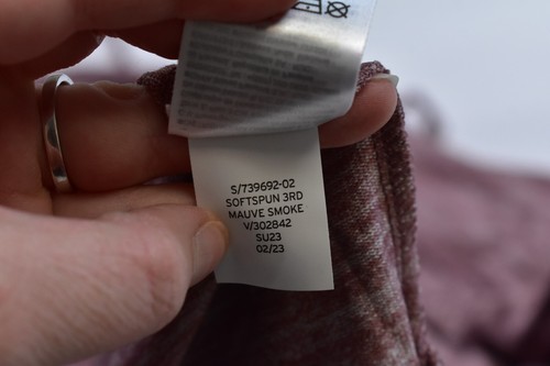 GAP Softspun Open Front Cardigan Mauve Smoke Pink Sweater Long Sleeve Womens XXL - 第 9/9 張圖片