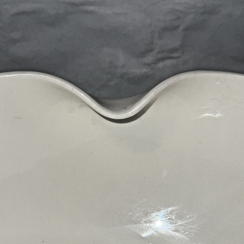 ELSA PERETTI para TIFFANY & CO. TAZÓN GRANDE CON HUELLA PULGAR PORCELANA HUESO CREMA 11,5"" - Imagen 9 de 15