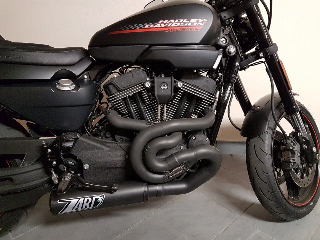 Harley Davidson XR1200 Zard Exhaust Full System Silencer Black Ceramic  Coated