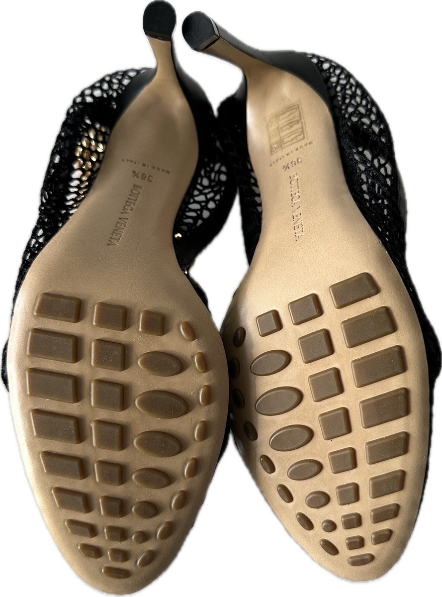 $1180 New BOTTEGA VENETA Sz 36.5 Mesh Chain Sandals Shoes