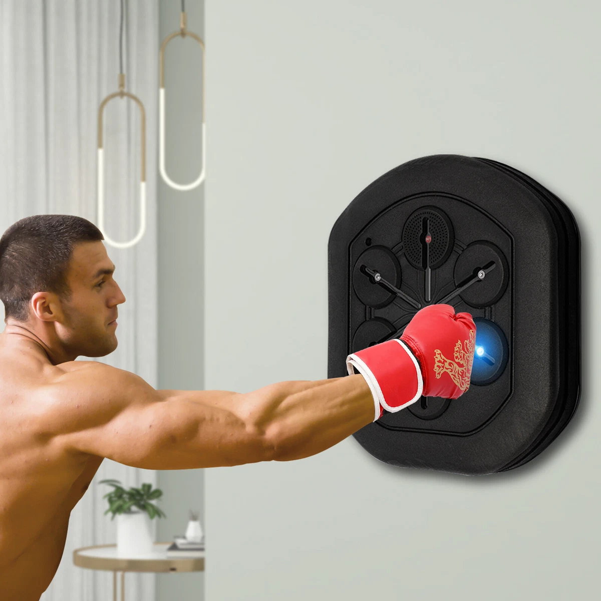 Smart Music Boxing Machine Wall Target LED Lighted Sandbag Relaxing  Reaction USA