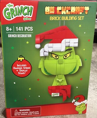 Dr. Seuss Brickcraft The Grinch Brick Building Set - Grinch Decoration ~ 141 PCS