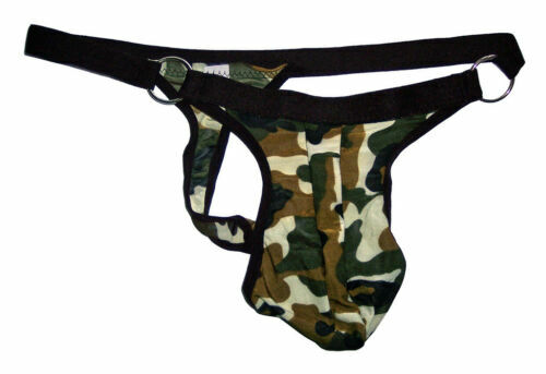 G11 LO ÚLTIMO HOMBRE TANGA DE CUERDA IMPRESA Leopardo Tigre Camuflaje - Imagen 2 de 9