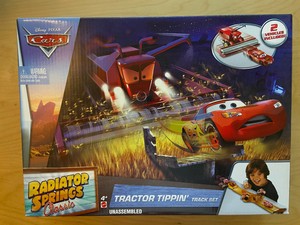 cars tractor tippin track set